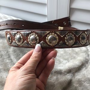 Mark fanning western leather belt